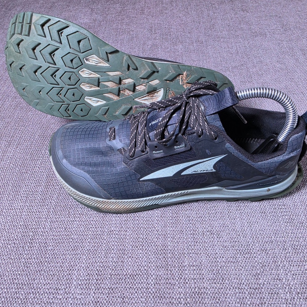 Altra Lone Peak 8 Women 7.5 Gray Green Trail Running Shoes ALOA85ND020